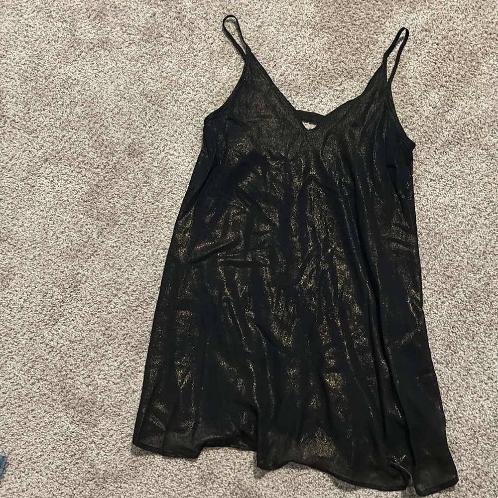 Black shimmery dress